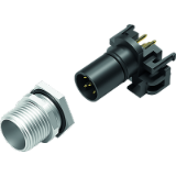 M12, series 766, Automation Technology - Data Transmission - male panel mount connector