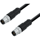 M12, series 876, Automation Technology - Data Transmission - connection cable 2 male cable connectors