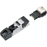 series 825, Automation Technology - Data Transmission - RJ45-male connector