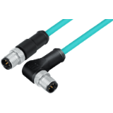 M12, series 763, Automation Technology - Sensors and Actuators - connection cable male cable connector - male angled connector
