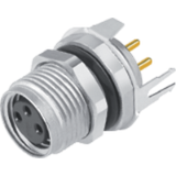 M8, series 718, Automation Technology - Sensors and Actuators - female panel mount connector