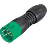 Snap-In, series 720, Miniature Connectors - male cable connector