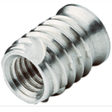 BN 37911 - Threaded inserts self-cutting with small head, closed type, for light-metal alloys and plastics