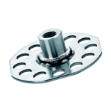 BN 55954 - Fastener with threaded collar rounded corner head Ø 38 mm