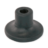BN 3017 - Mushroom Knobs with internal plastic thread (FASTEKS® FAL), reinforced polyamide, black