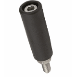 BN 3021 - Cylindrical handles with screw turnable, with check nut (FASTEKS® FAL), reinforced polyamide, black