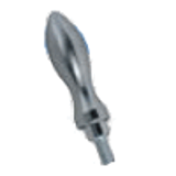 BN 13382 - Revolving handles with threaded pin and hex socket (DIN 98 E), polished