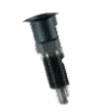 BN 20210 - Index plungers compact with hex collar with locking (HALDER EH 22110.), steel, black-oxidized