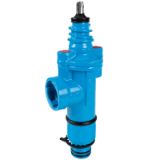 312-01 - Angled service valve slewable with ZAK® spigot end and push-fit socket