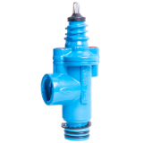 312-02 - Angled service valve with ZAK® spigot end and ZAK® socket