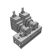 VVX31/32/33 - 直通式3通电磁阀/集装阀规格