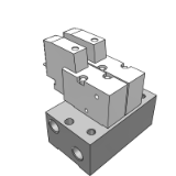 SS3YJ5_40R - 底板配管型/集装阀:底面配管型（外部先导式）