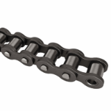 Roller chain with waisted plates