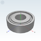 BBY06 - 高速单列角接触球轴承，带密封圈，标准型 接触角15°